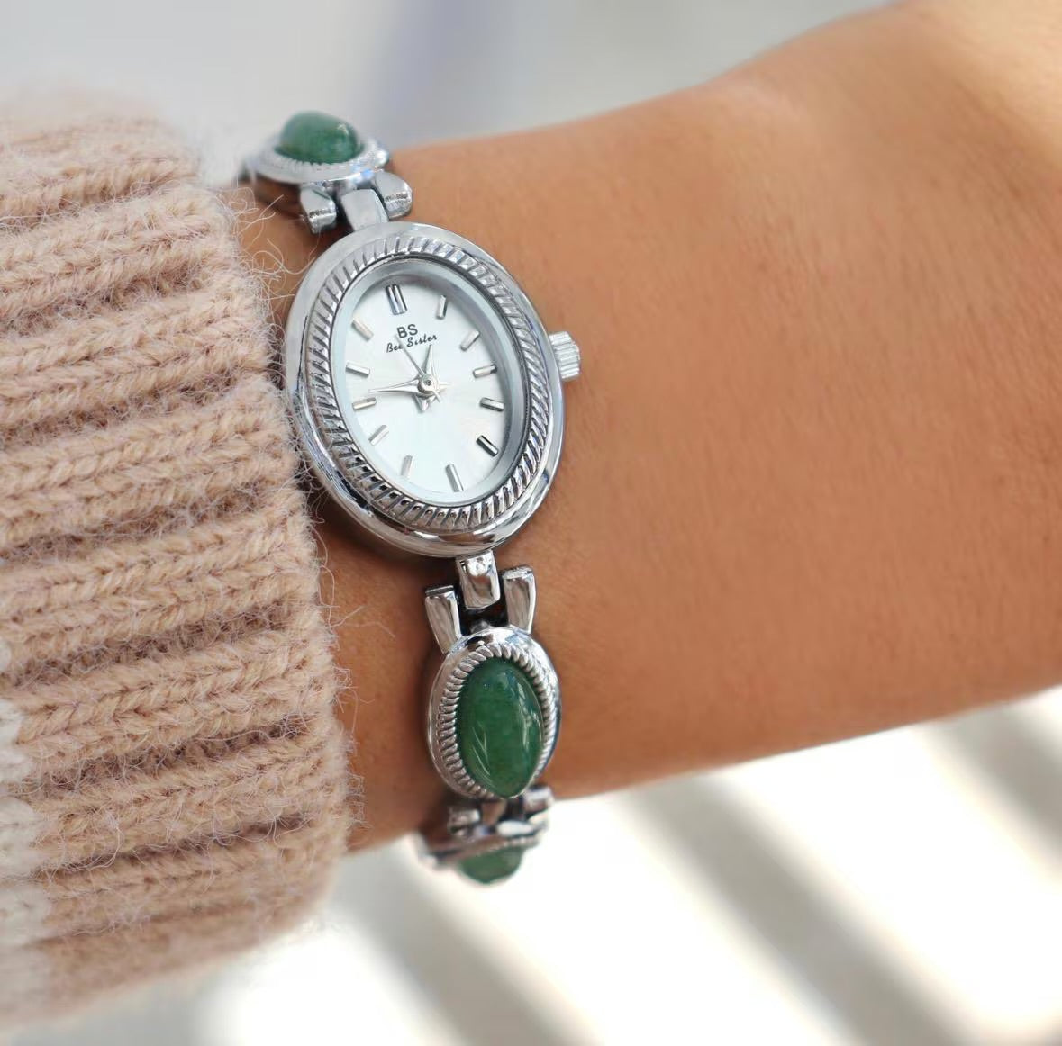 Old money silver gemstone watch | Vintage inspired