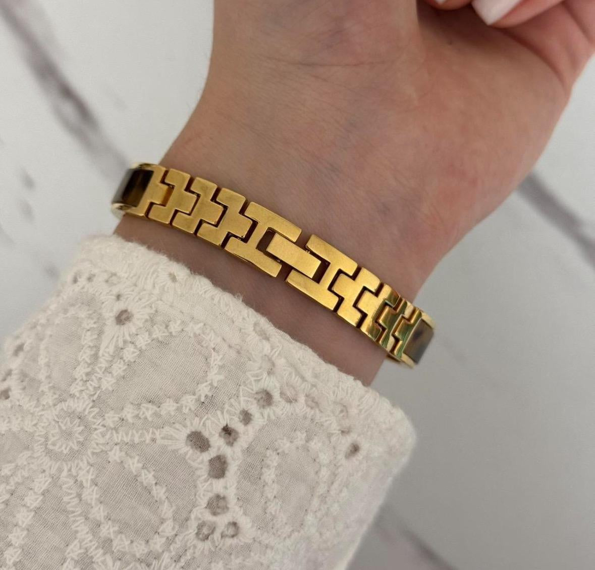 Gold old money brown resin watch | vintage inspired