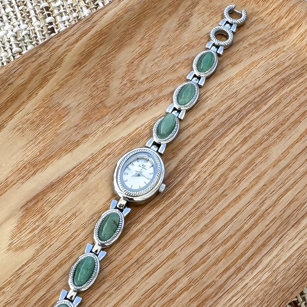 Old money silver gemstone watch | Vintage inspired