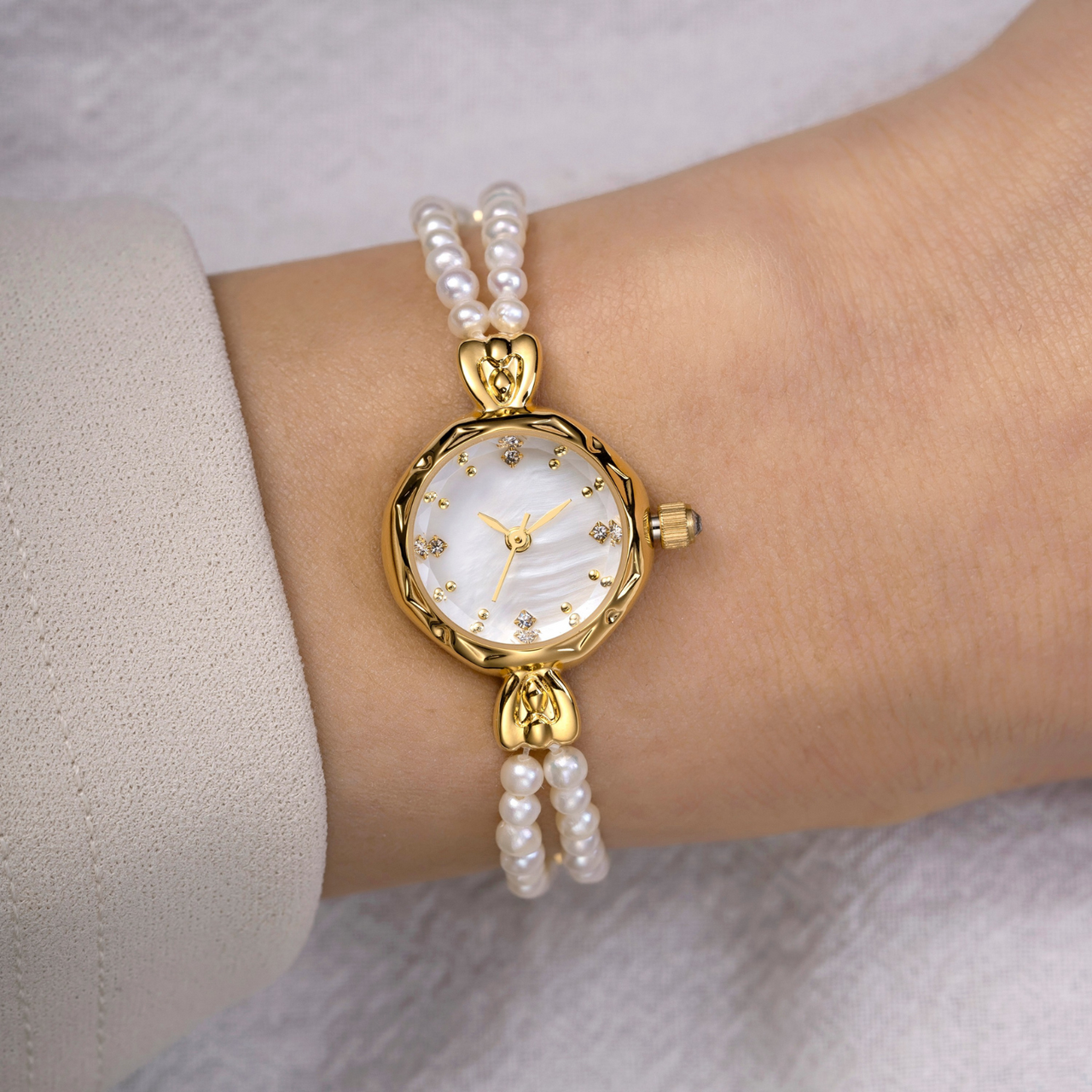 Pearl Gold women’s Watch | Vintage inspired