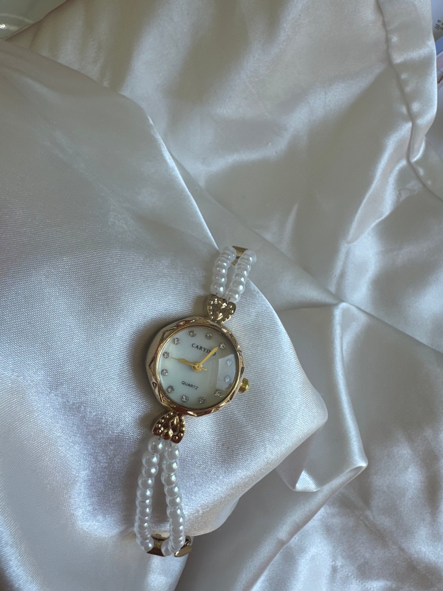 (Copy) Gold old money Pearl Watch vintage inspired