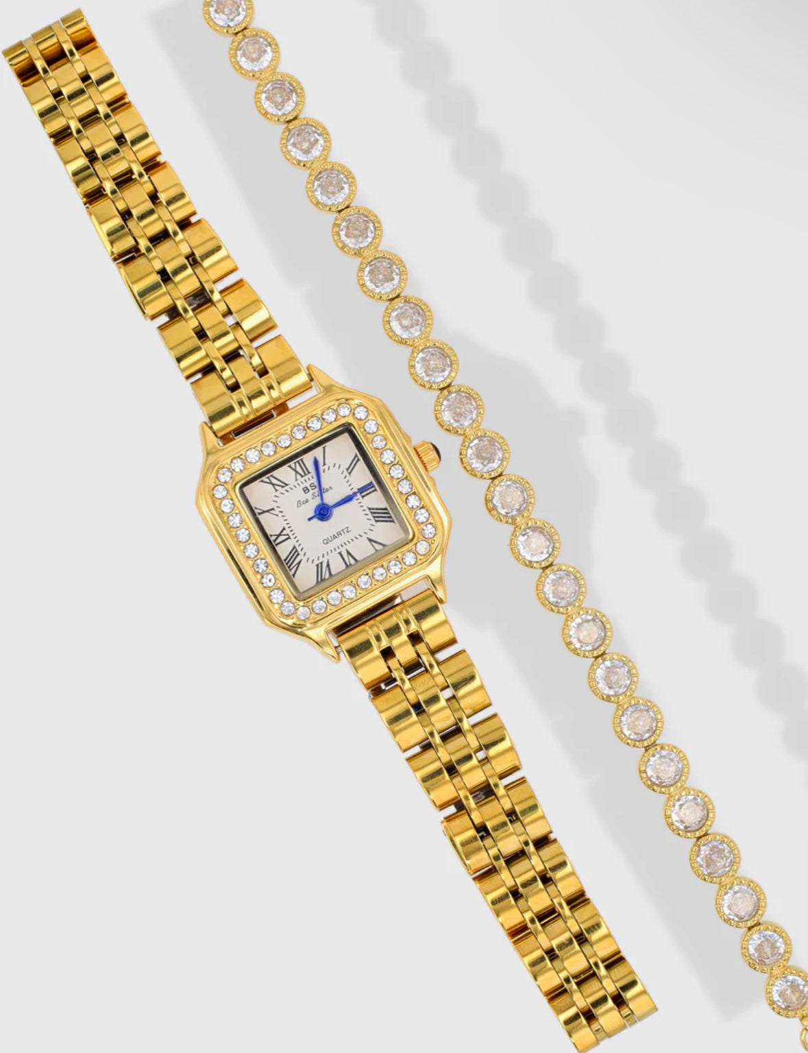 Square Diamond watch panthère inspired