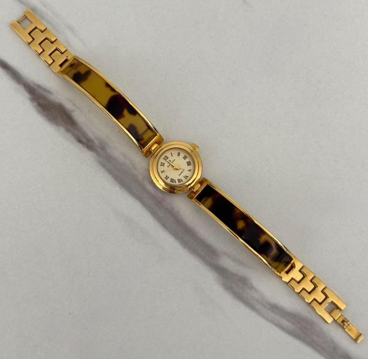 Gold old money brown resin watch | vintage inspired