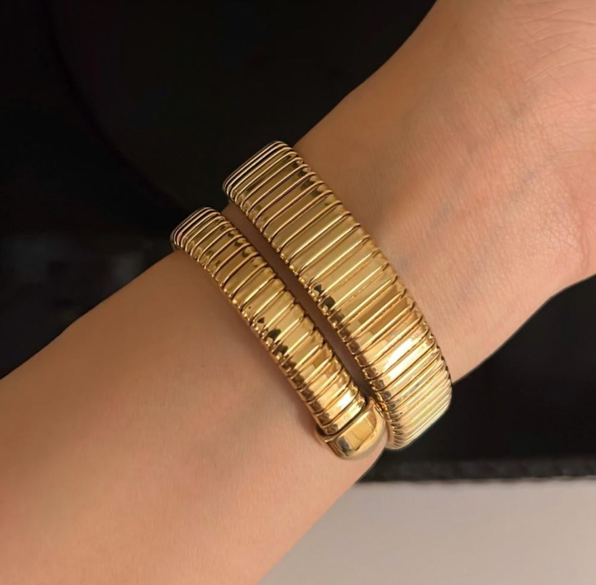 Gold Luxury snake diamond women watch
