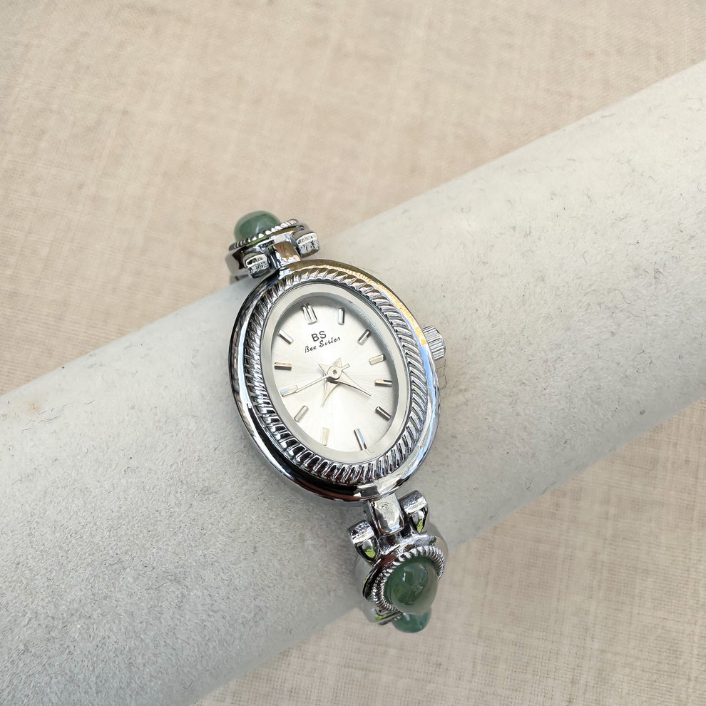 Old money silver gemstone watch | Vintage inspired