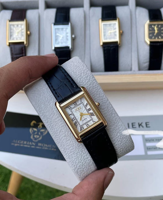 Montre style tank, montre vintage, montre délicate, montre à l'ancienne