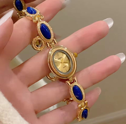 Old money gold dial gemstome watch | Vintage inspired