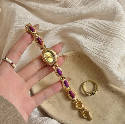 Old money gold dial gemstome watch | Vintage inspired