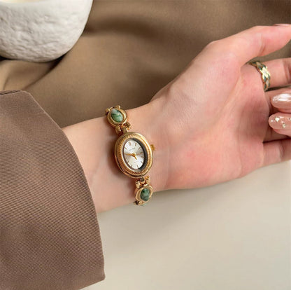 Old money gold gemstome watch | Vintage inspired