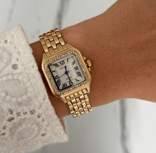 Montre vintage, montre délicate, montre en or pour femme