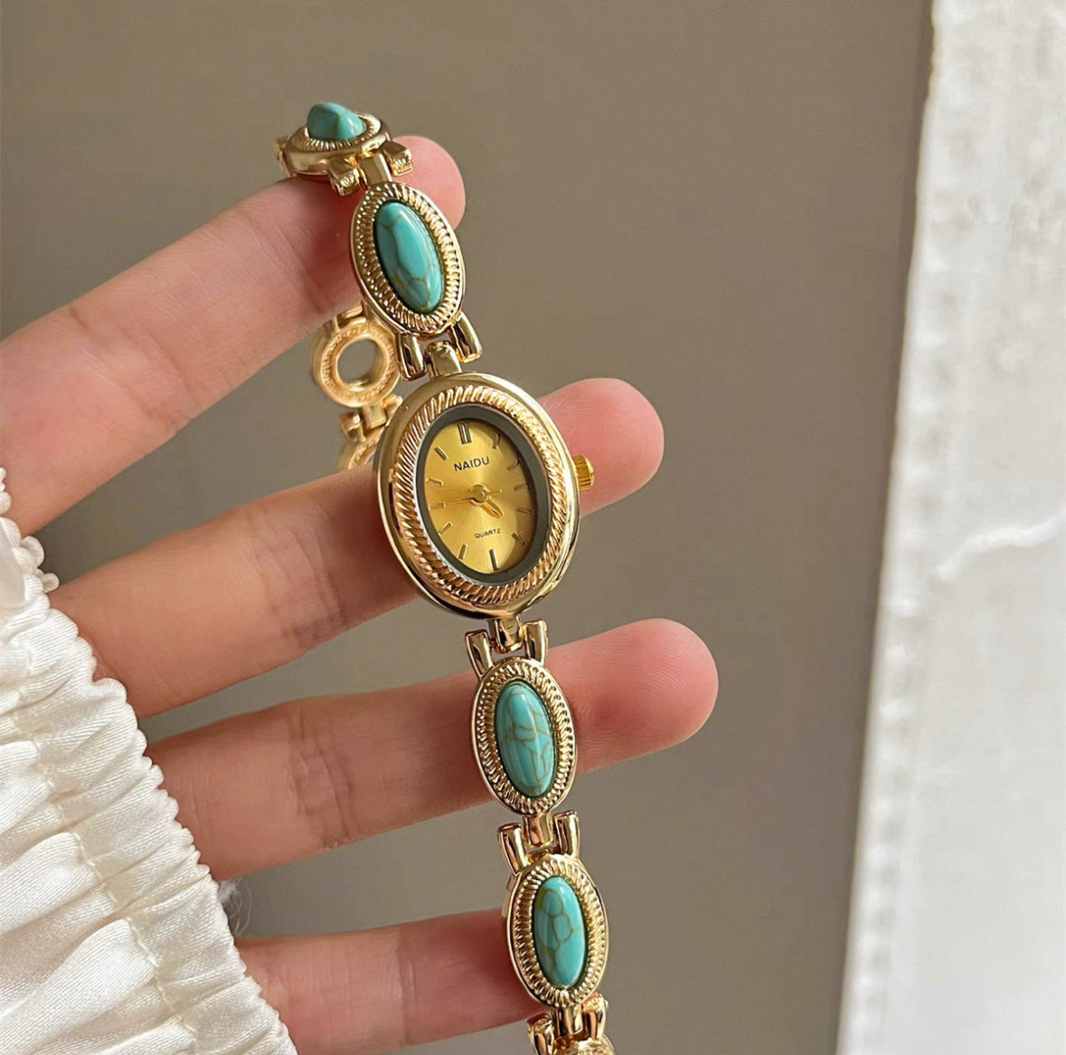Old money gold dial gemstome watch | Vintage inspired