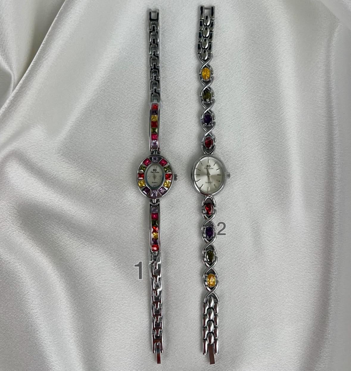 Vintage dainty gold gemstone women Watch