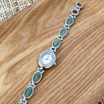 Old money silver gemstone watch | Vintage inspired