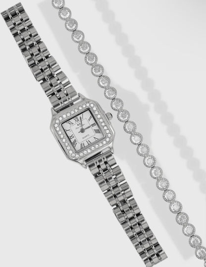 Square Diamond watch panthère inspired
