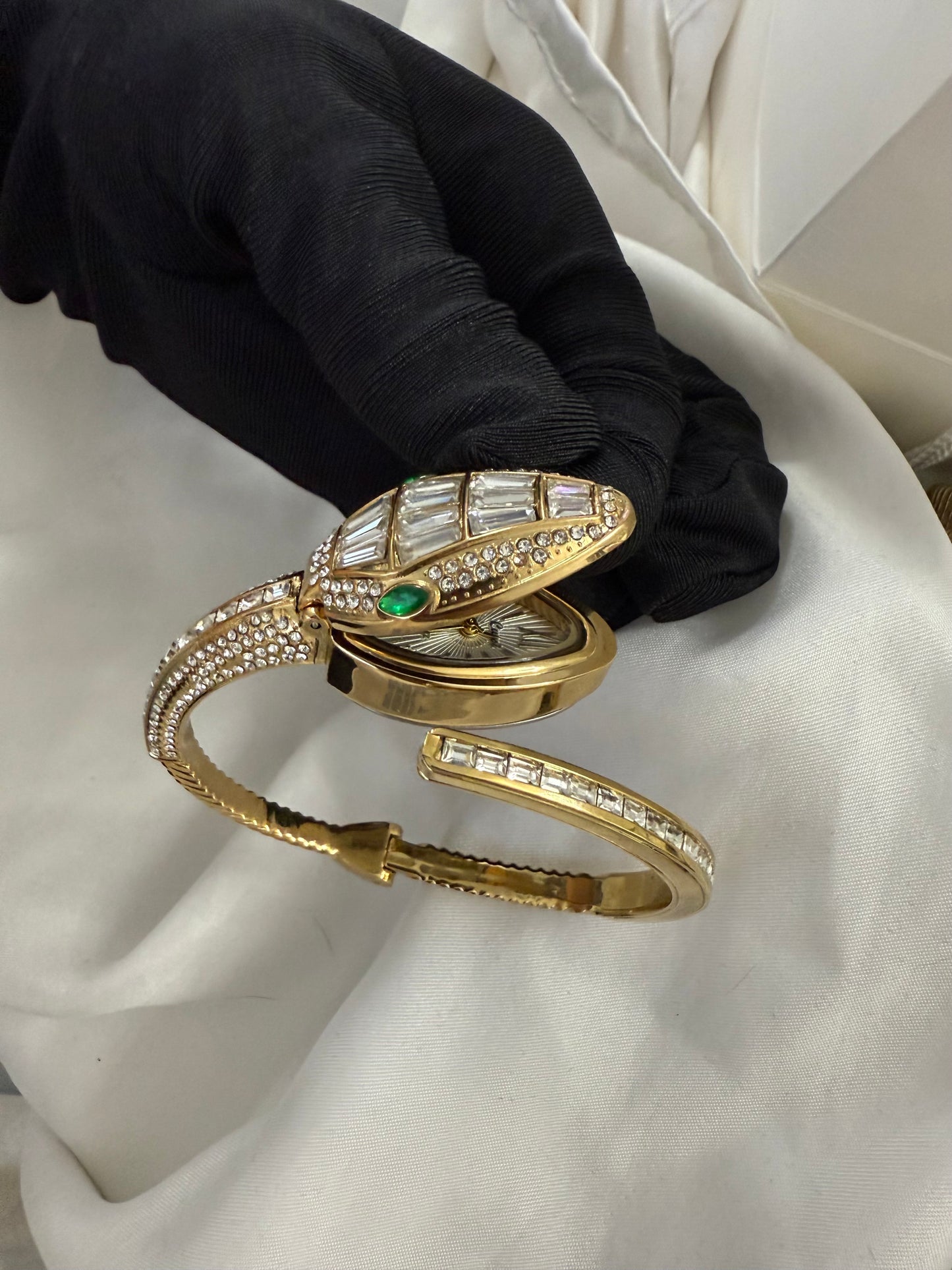 Luxury snake gold and silver watch - PrettyCuteWrist