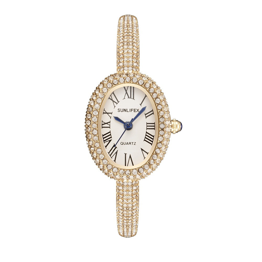 Gold bangle watch watch | Vintage inspired