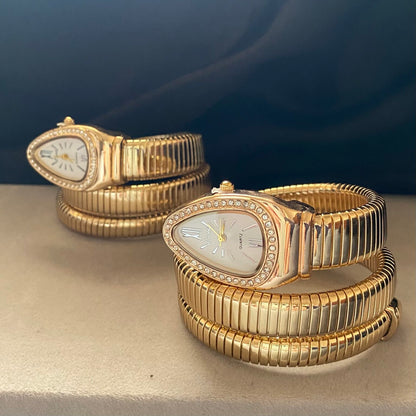 Luxury snake gold watch | vintage inspired