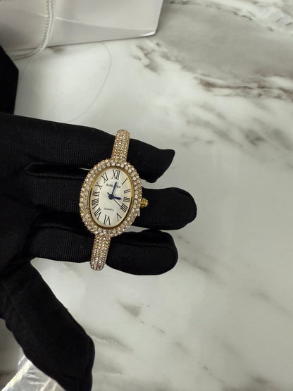 Gold bangle watch watch | Vintage inspired - PrettyCuteWrist