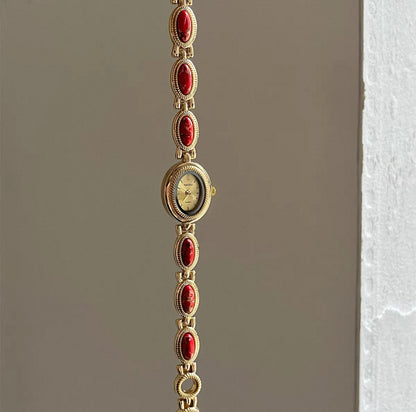Old money gold dial gemstome watch | Vintage inspired