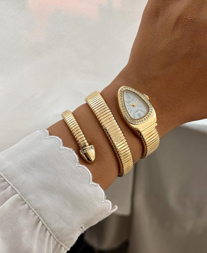Luxury snake gold watch | vintage inspired