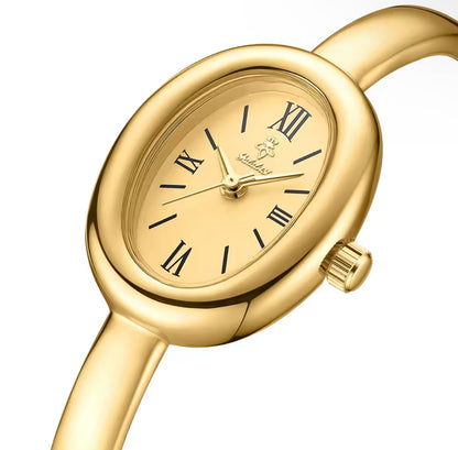 Gold bangle watch watch | Vintage inspired