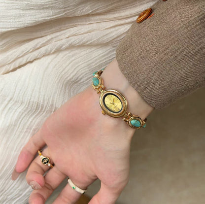 Old money gold dial gemstome watch | Vintage inspired