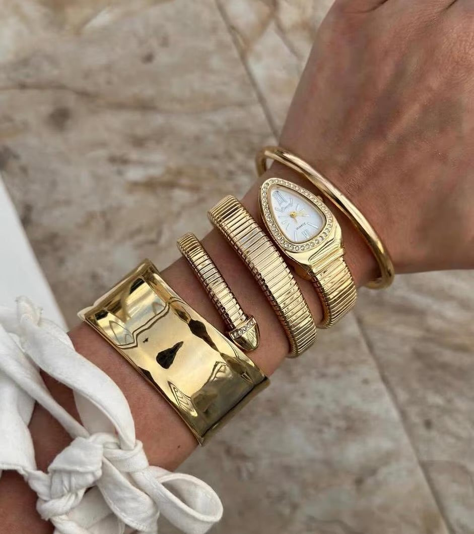 Luxury snake gold watch | vintage inspired