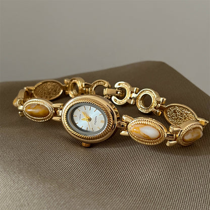 Old money gold gemstome watch | Vintage inspired