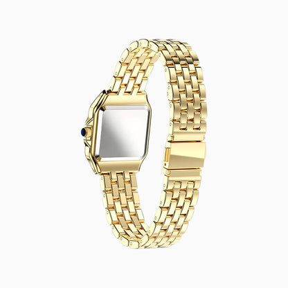 Square Dial Gold Vintage Women Panthere style Watch