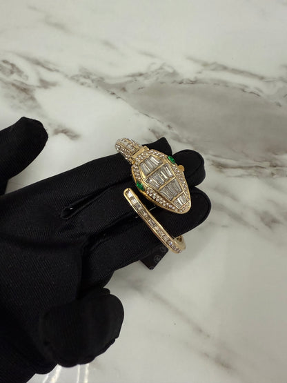 Luxury snake gold and silver watch - PrettyCuteWrist