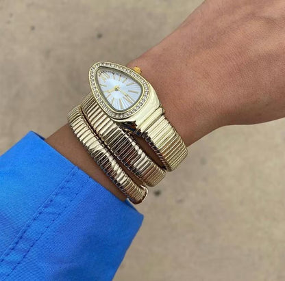 Luxury snake gold watch | vintage inspired