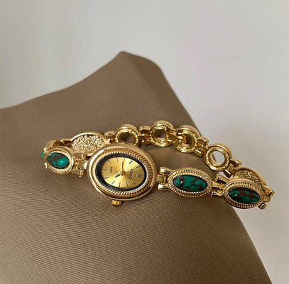 Old money gold dial gemstome watch | Vintage inspired