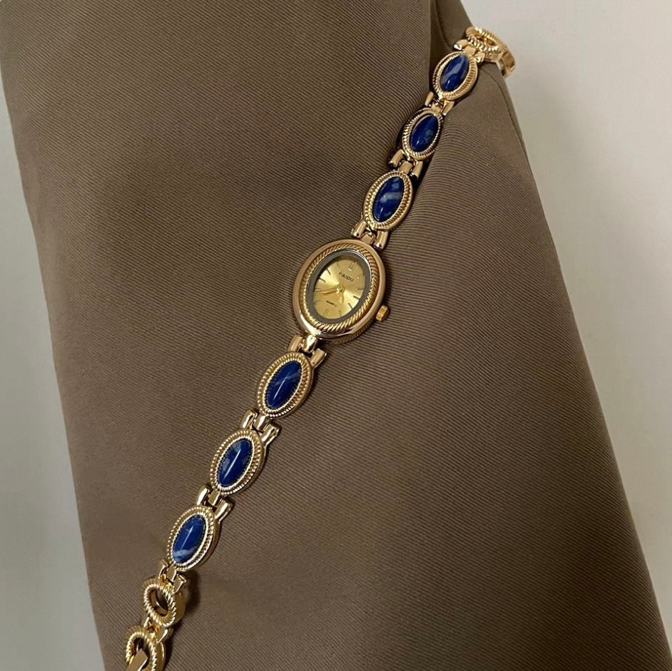Old money gold dial gemstome watch | Vintage inspired