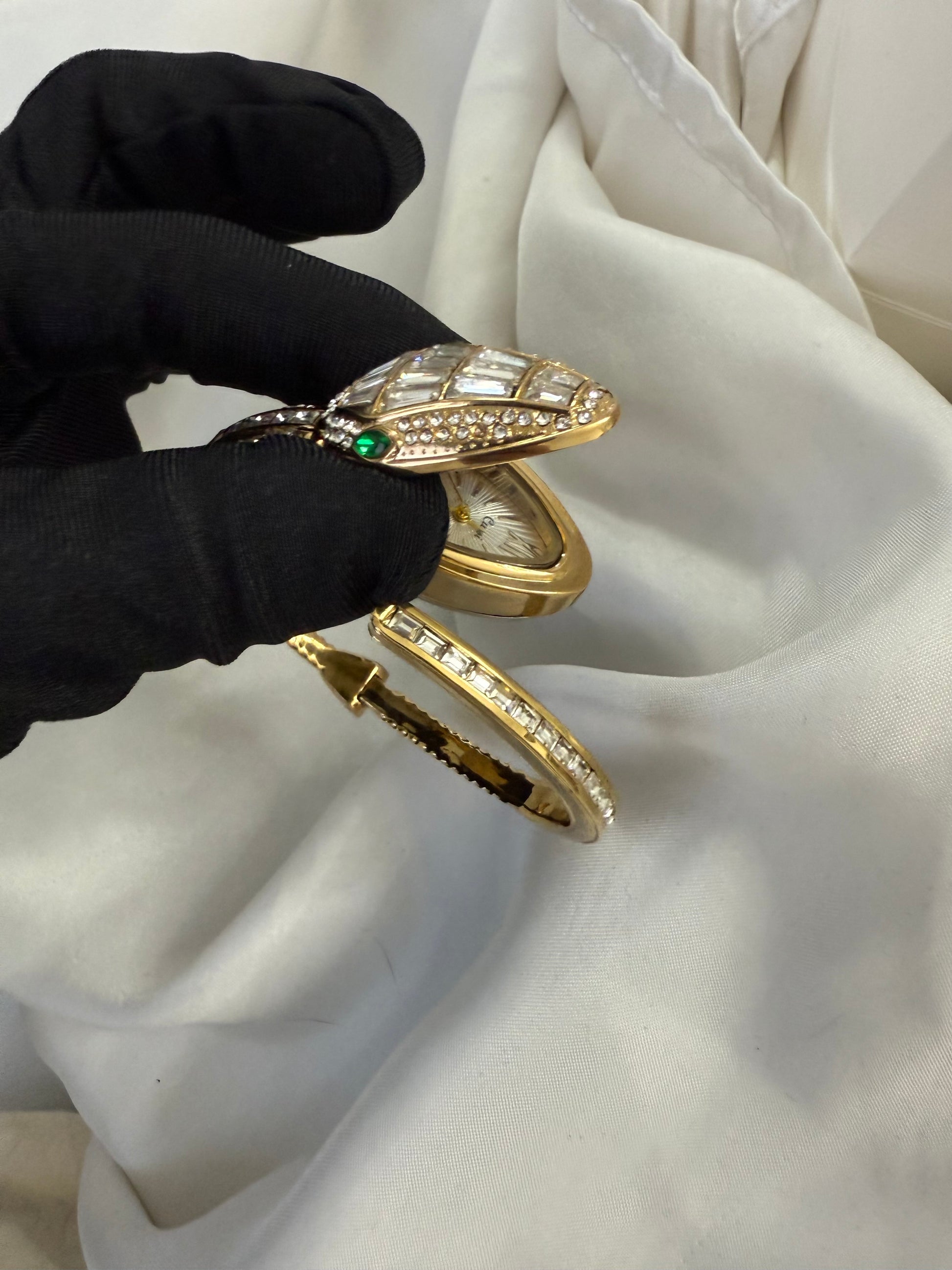 Luxury snake gold and silver watch - PrettyCuteWrist