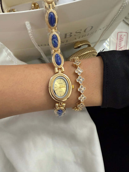Old money gold dial gemstome watch | Vintage inspired - PrettyCuteWrist