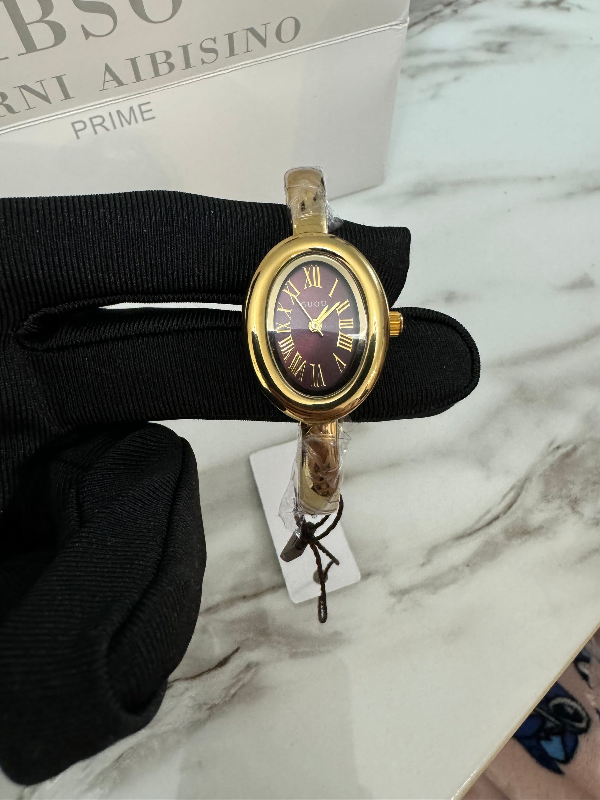 Gold bangle watch watch | Vintage inspired - PrettyCuteWrist