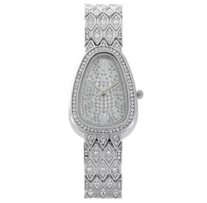 Silver Luxury snake women diamond watch