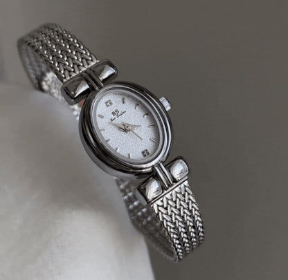 Vintage dainty Gold watch, Old money women silver and goldwatch