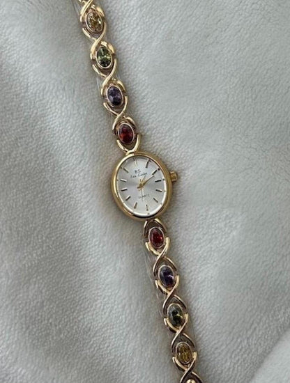 Vintage Dainty Gold Watch, Old Money women watch