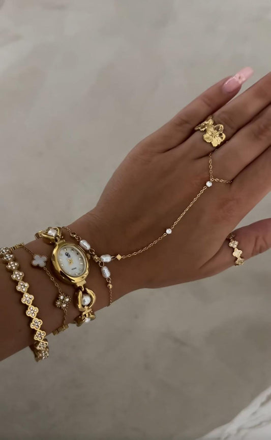 Pearl Gold women’s Watch | Vintage inspired